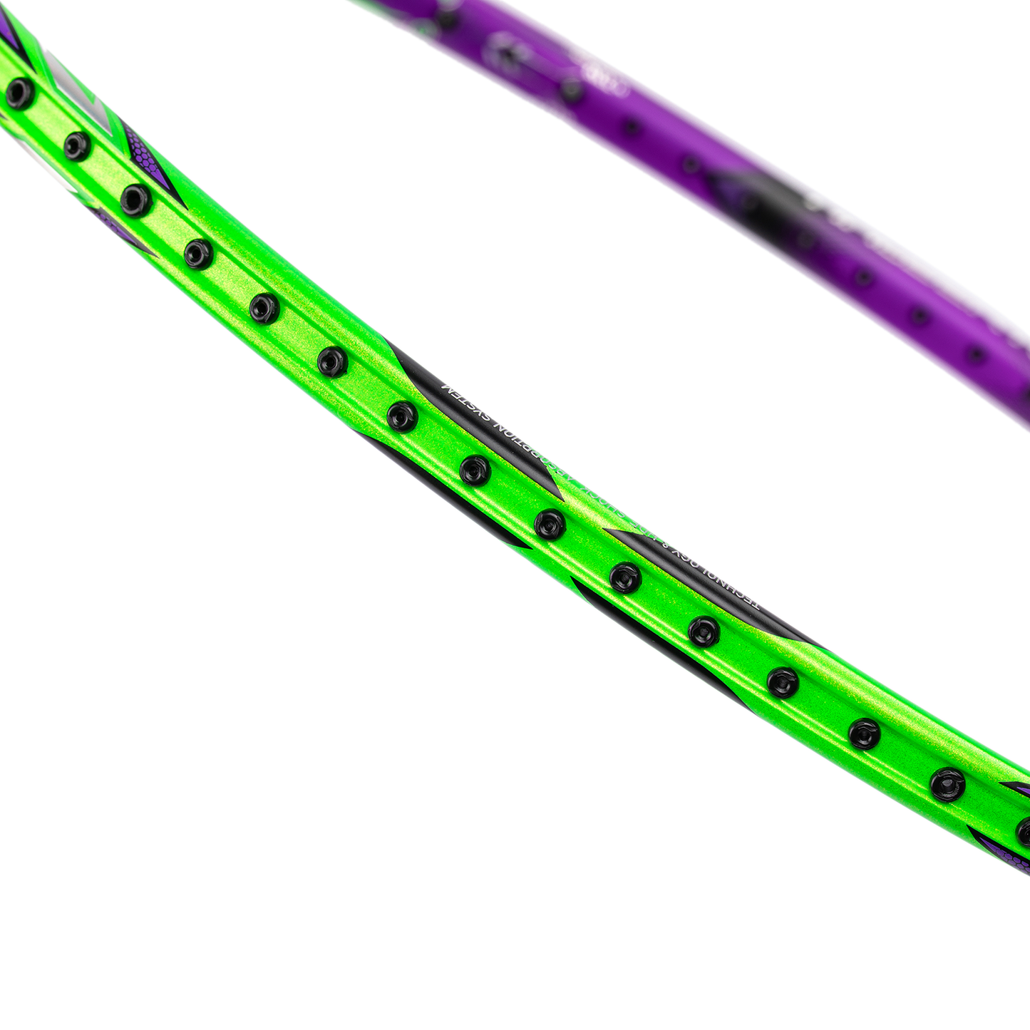 Badmintonschläger HalberTec 9000 (4U) - Grün/Lila - unbespannt - AYPU021-4