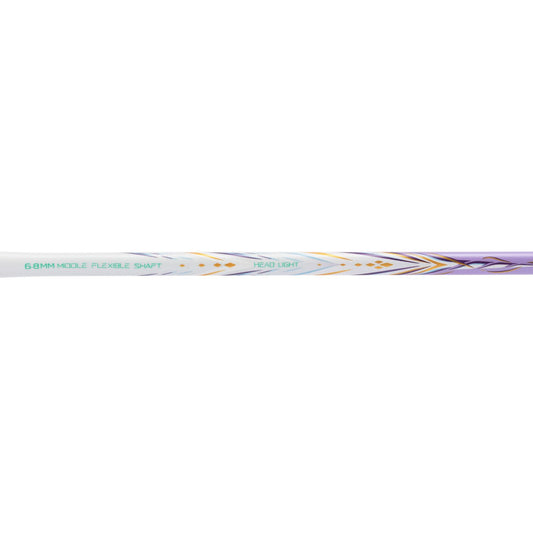 Badmintonschläger BladeX 600 (4U) White - Lilac - unbespannt - AYPV015-4