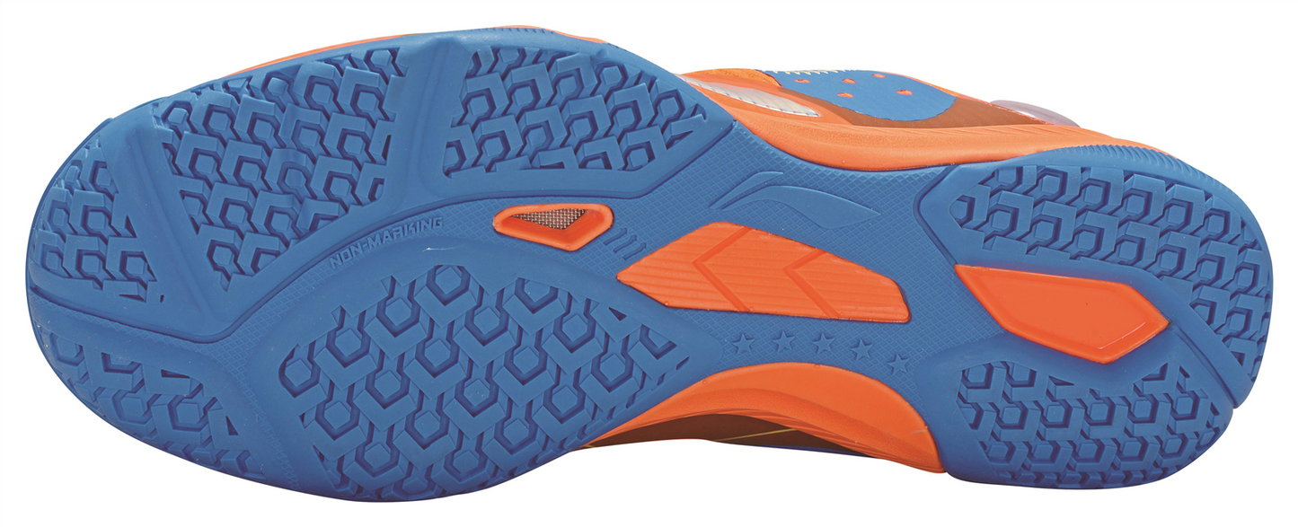 Professional Men Table Tennis Shoe Mountains - Orange-Blue - APPR017-2