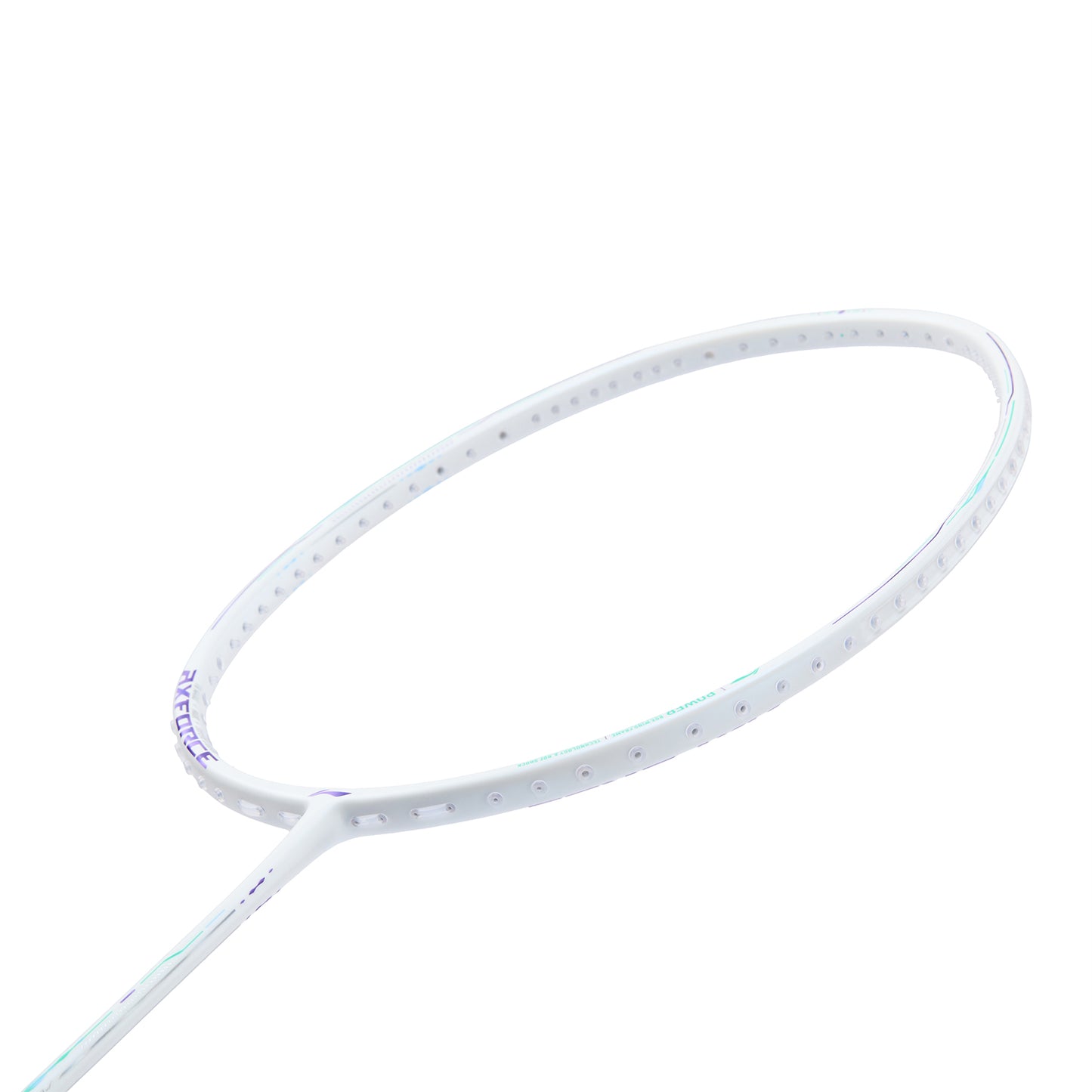 Badmintonracket AXFORCE 80 (4U) white unstrung - AYPV035-4