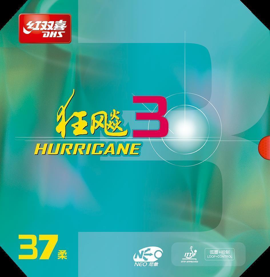 DHS NEO Hurricane 3 Soft 37 2.15 Belag Schwarz - DXDP009-5