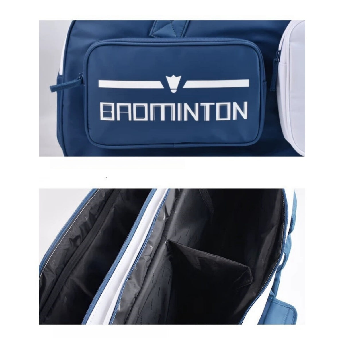 Badminton Square Bag "Badminton 2.0" blau/weiß - ABJT055-2