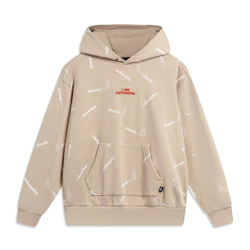 Unisex Skateboard Casual Hoody "Boards" beige - AWDT955-3