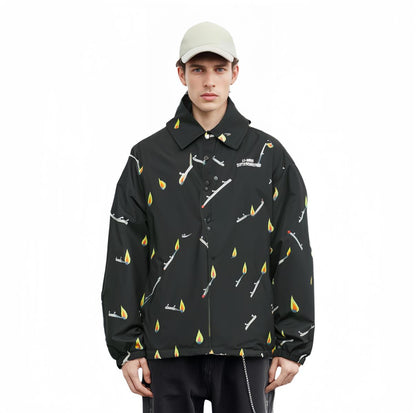 Unisex Skateboard Casual Windbreaker "Skateboards" LTD schwarz - AFDT699-2