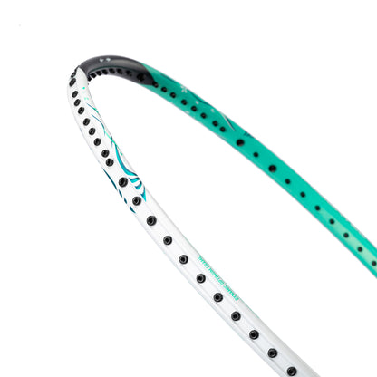 Badmintonschläger HalberTec 6000 (5U) - Weiß/Grün - unbespannt  - AYPU007-5