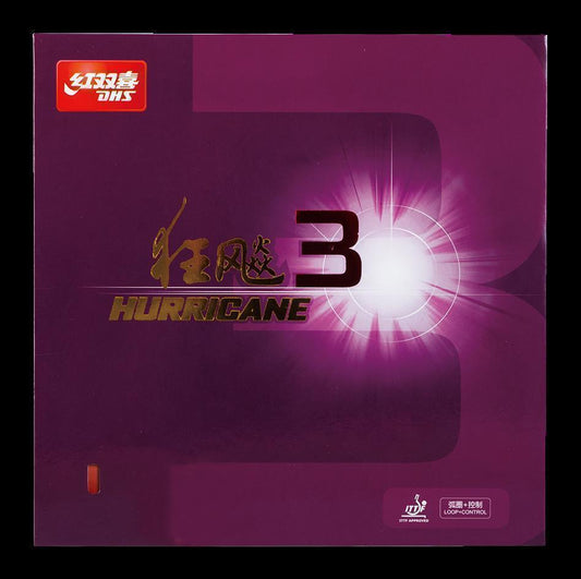 DHS Hurricane 2 Mid 39 Belag Schwarz 2,15 mm - DXDC040-5