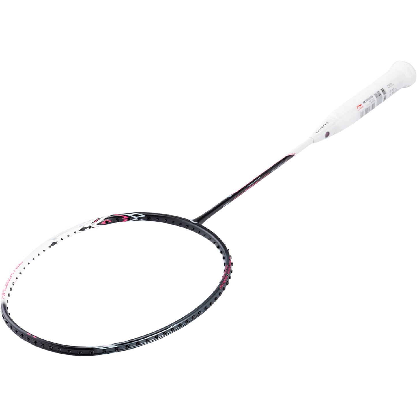 Badmintonschläger HalberTec 2000 (4U) white/black- bespannt  - AYPT377-40