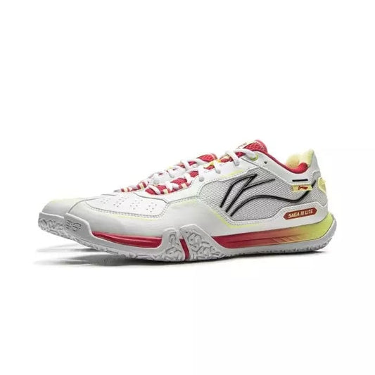 Badmintonschuh "Saga III Light" weiß/rot/gelb -AYTV003-3