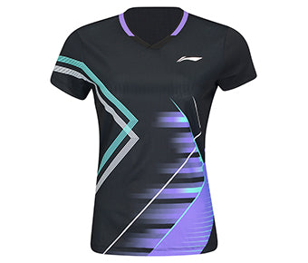 Damen Wettkampfshirt "National Teams" Shuttle - schwarz - AAYV046-1