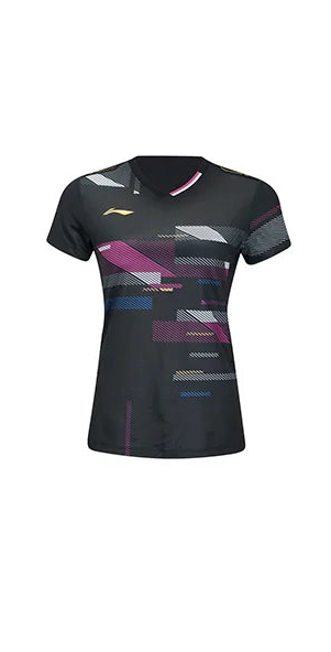 Damen Sportshirt Swing "International Players"  Black - AAYV022-1