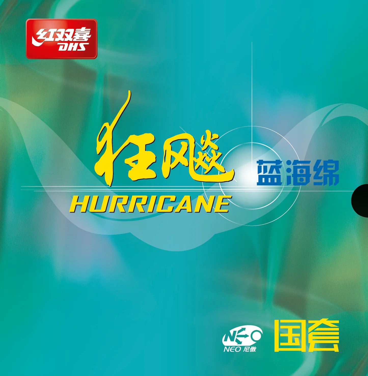 DHS NEO Hurricane 3 National edition 2,1mm 41 Schwarz (Blau Schwamm) DXDP005-5