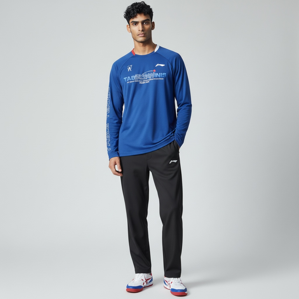 Unisex Langarm-Shirt "BUSAN" - blau - ATLU195-1