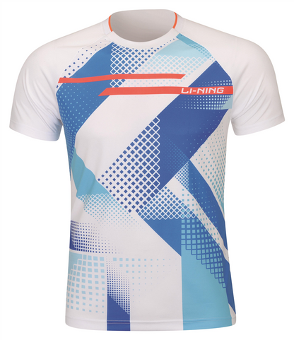 Tischtennis Unisex Wettkampf-Dress (Set aus Shirt und Shorts) weiß + schwarz - AATR097-1