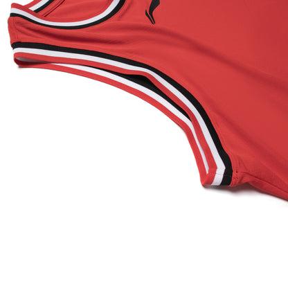 Unisex Basketball Wettkampf-Dress "TEAM" (Set aus Tank und Shorts) Rot - AATT001-2