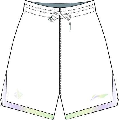 Unisex Basketball Competition-Dress TEAM (Set with Tank and Shorts) White - AATT013-4