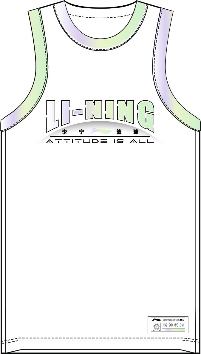 Unisex Basketball Competition-Dress TEAM (Set with Tank and Shorts) White - AATT013-4