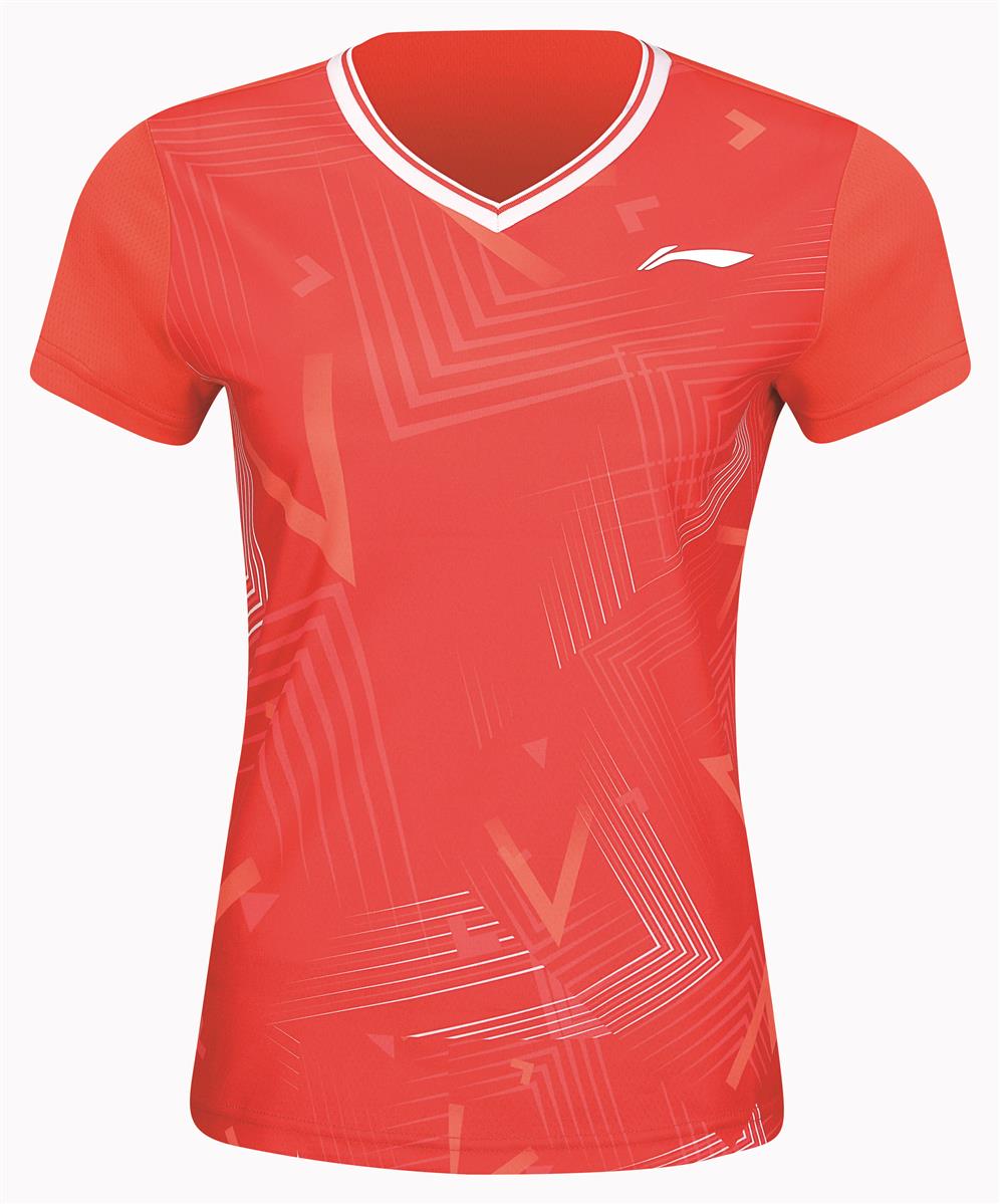 Women Competition Uniform Suit "Basics" red/black - AATT040-2