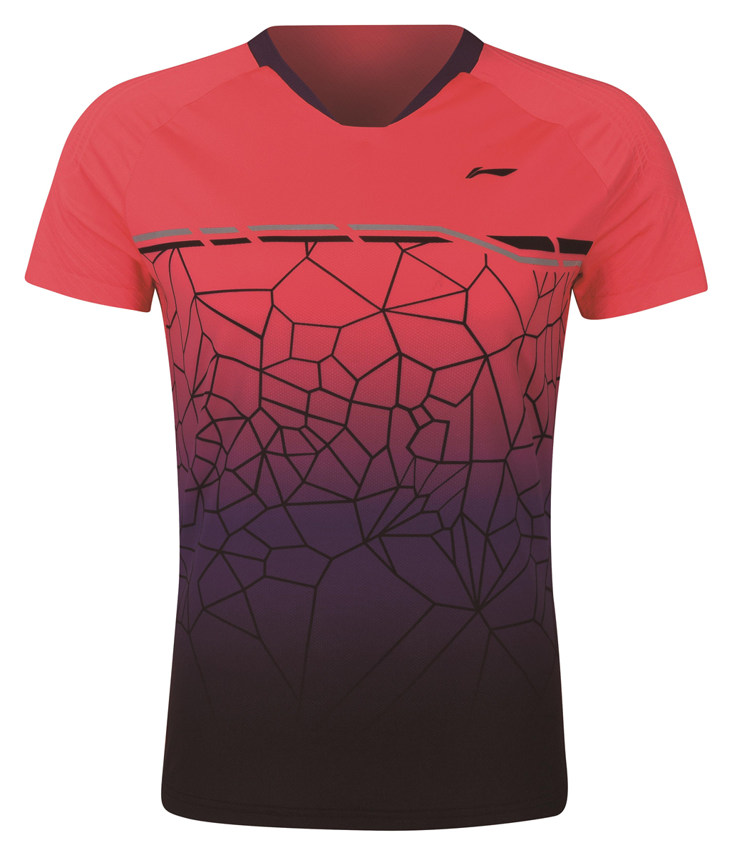 Herren Competition Shirt Web Rot - AAYQ079-3