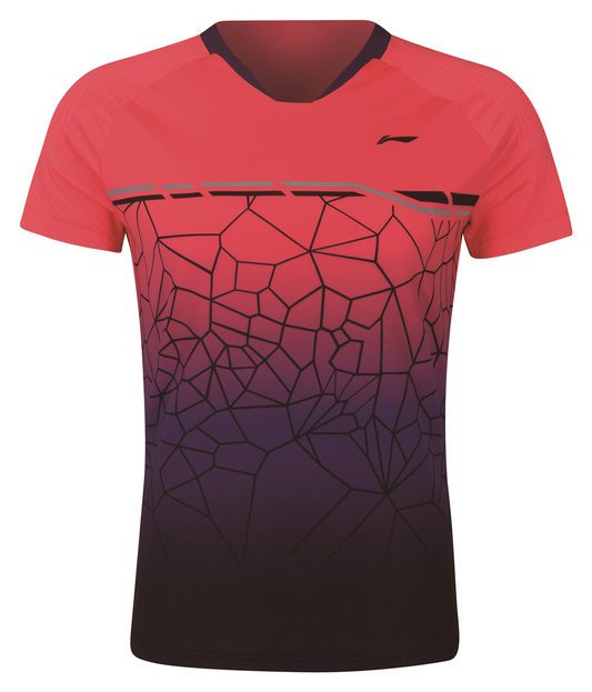 Herren Competition Shirt Web Rot - AAYQ079-3