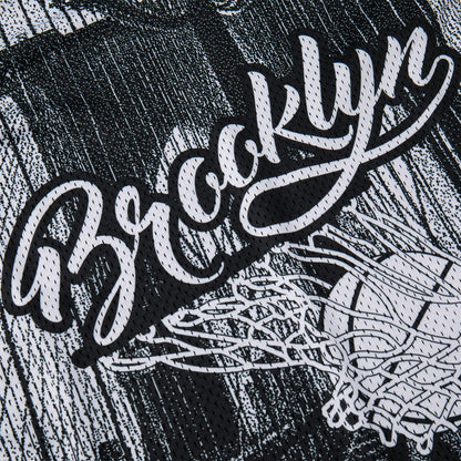 Unisex Basketball Shirt "Brooklyn" black - AAYQ229-1