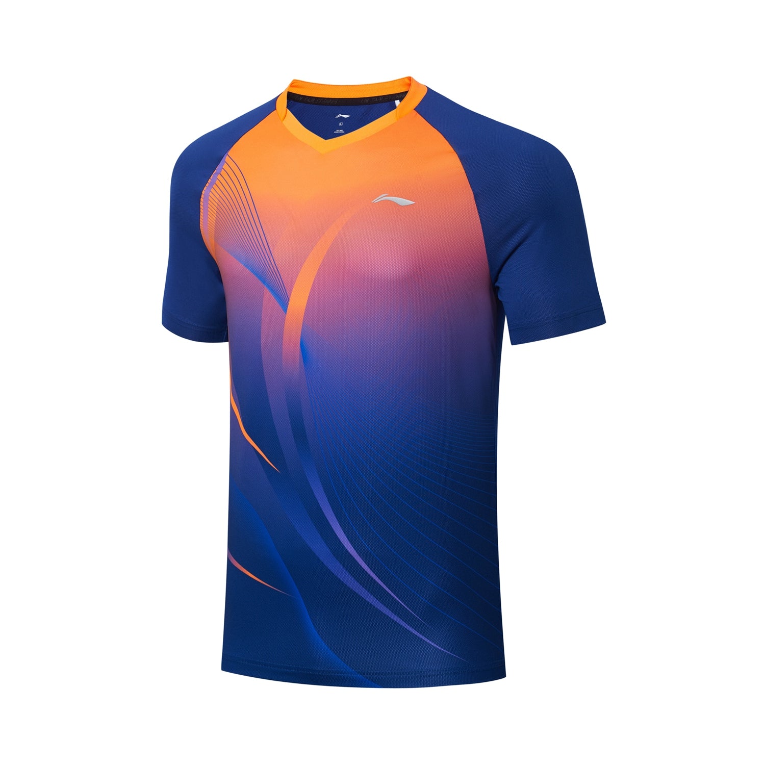 Tischtennis Herren Team Wettkampftrikot Topspin - blau-orange - AAYT031-4