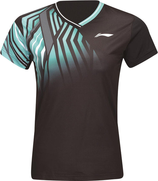 Damen Team Sportshirt "Jungle" schwarz - AAYT058-4