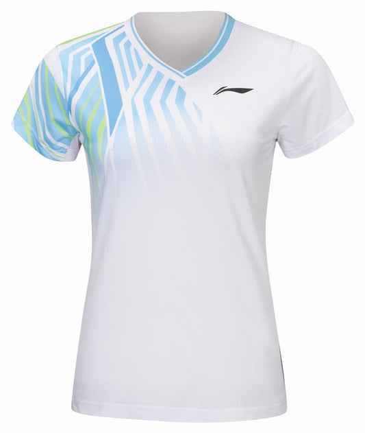 Damen Team Sportshirt "Jungle" weiß - AAYT058-5