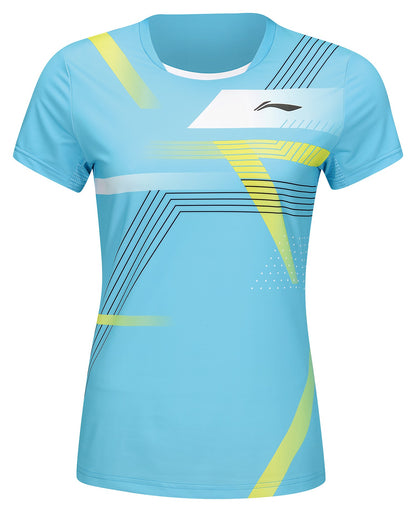 Women Competition Shirt "China Teams FAST" - Light-Blue - AAYU138-3