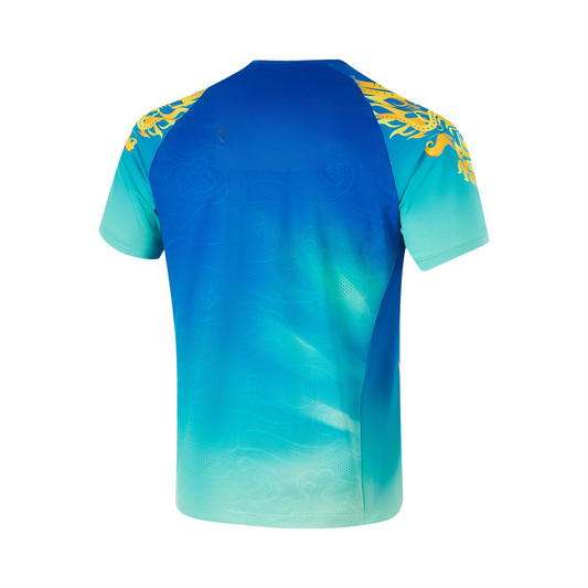 Tabletennis Unisex Team Competition-Shirt 'Classic Armour' - cristal-blue - AAYU199-3