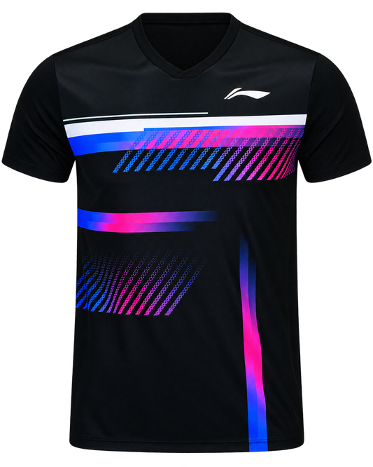 Li-Ning Herren Sportshirt schwarz AAYW063-1