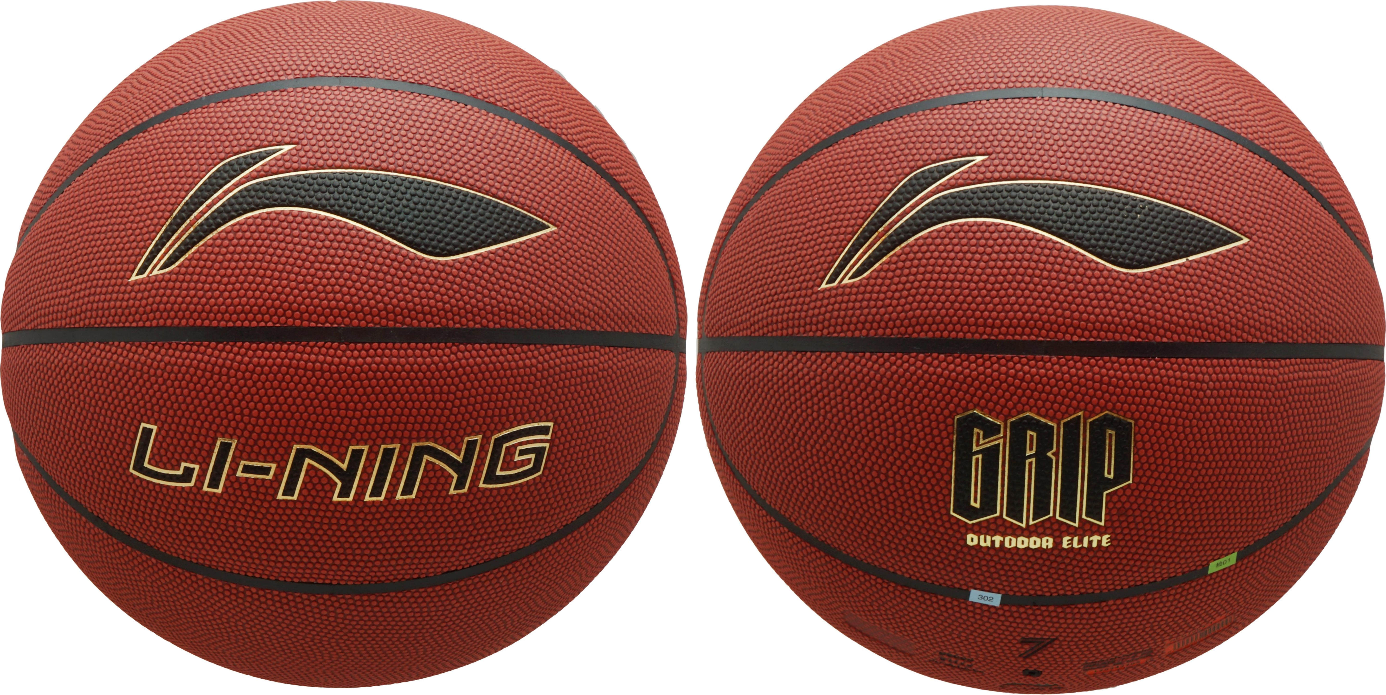 Profi-Basketball LN "GRIP" - rot/schwarz/gold - ABQT009-1