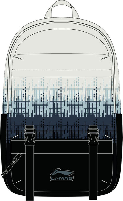 Unisex Basketball-Sport-Rucksack "Li-Ning Classics"  - ABST247-1 Schwarz-Weiß