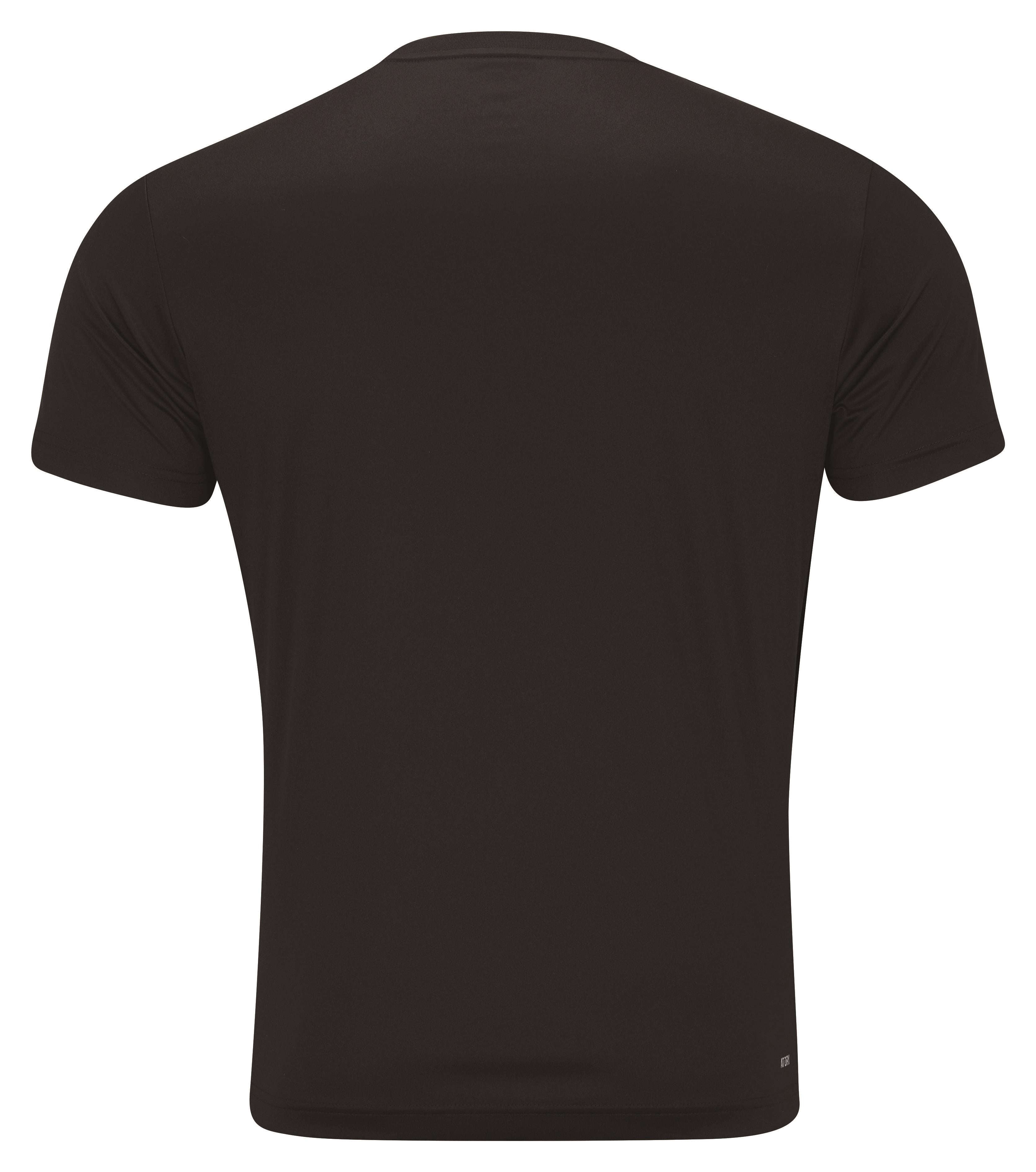 Herren Sport-Shirt Team-Line Schwarz - AHSR791-5