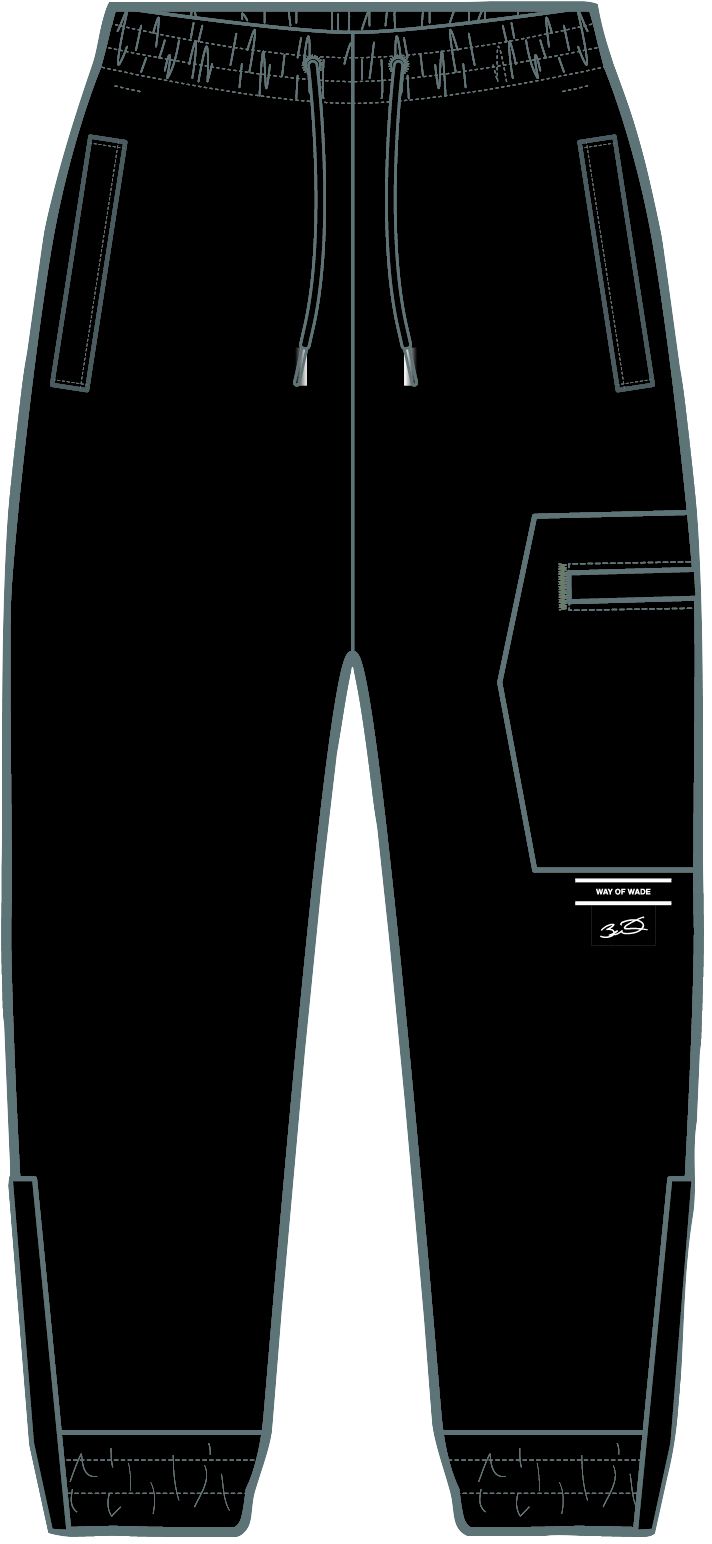 Unisex Basketball Casual Pants "Wade Casual" black - AKQT011-1