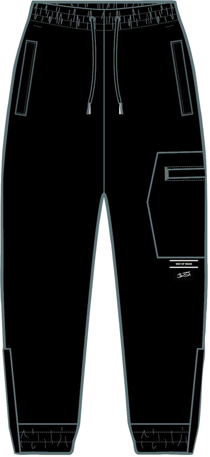 Unisex Basketball Casual Pants "Wade Casual" black - AKQT011-1