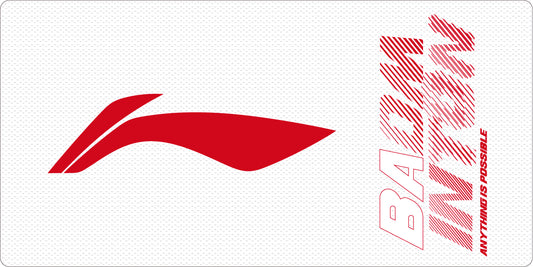 Badminton Towel Handtuch weiß/rot "Logo" - AMJJ014-6