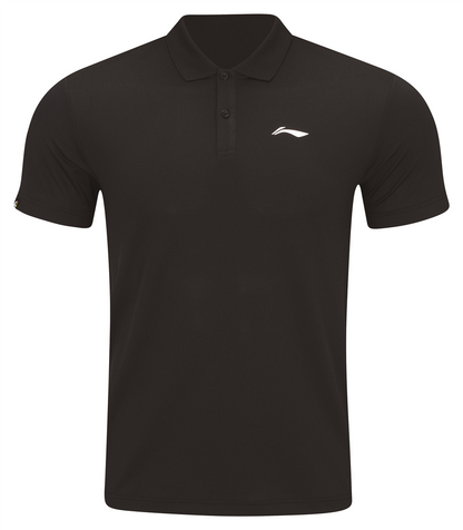 Mens Sports Polo Shirt Basic-P Black - APLR125-3