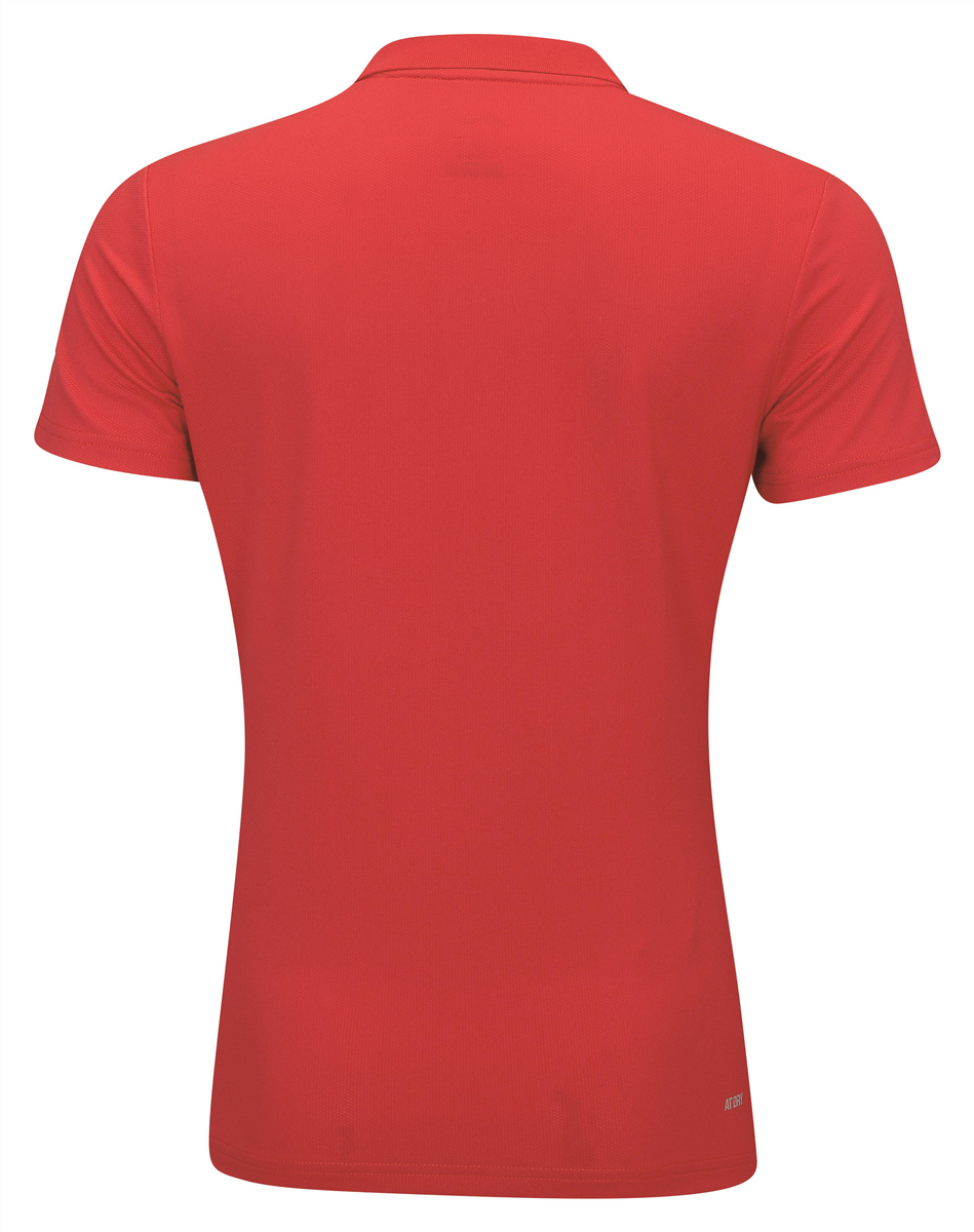 Women Sports Polo Shirt Team-Line Red - APLR126-2