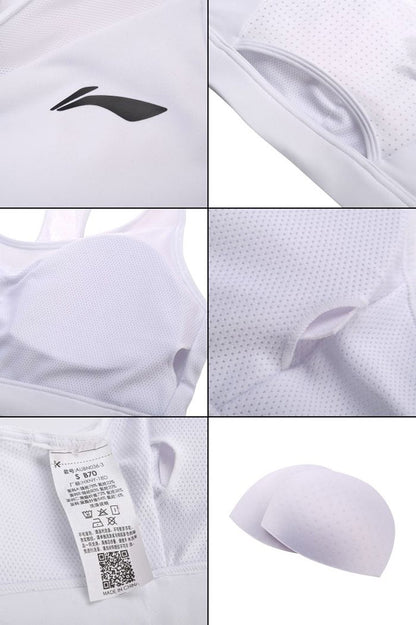 Klassischer Sport-BH weiß, Medium Support - AUBN036-3