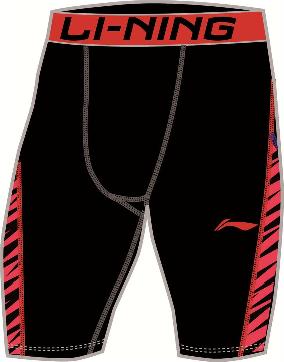Unterziehhose Tight Unterhose "Tournament Shorts" rot - AUSL019-2 3XL = XXL EU