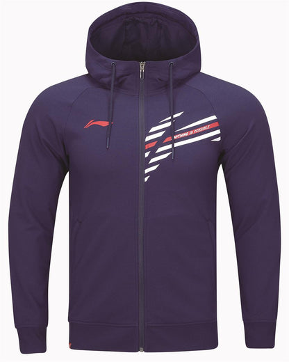 Herren Jacken-Hoody "Li-Ning Style" - blau - AWDT847-5