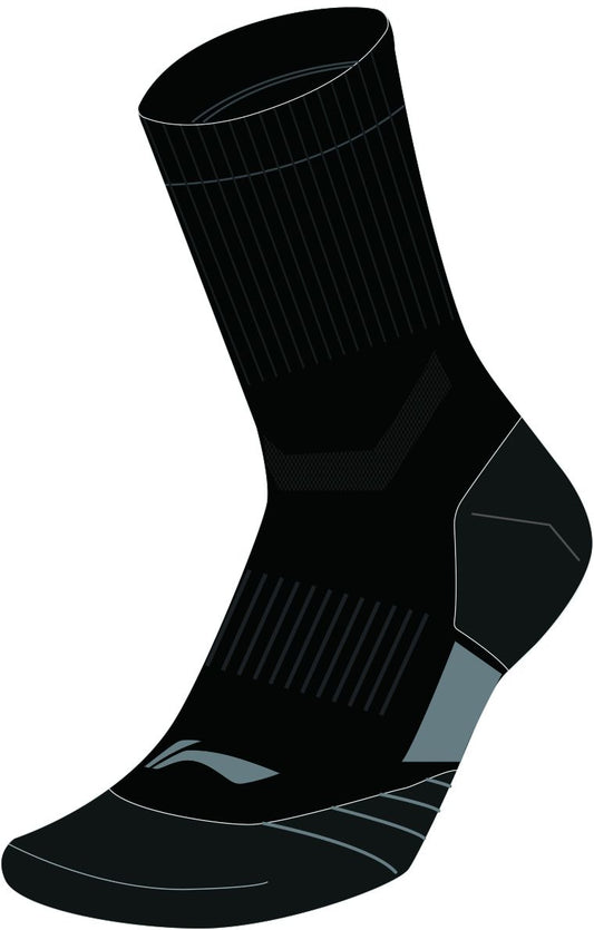Unisex Sports Sock Quarter "Essential" black - AWST017-1