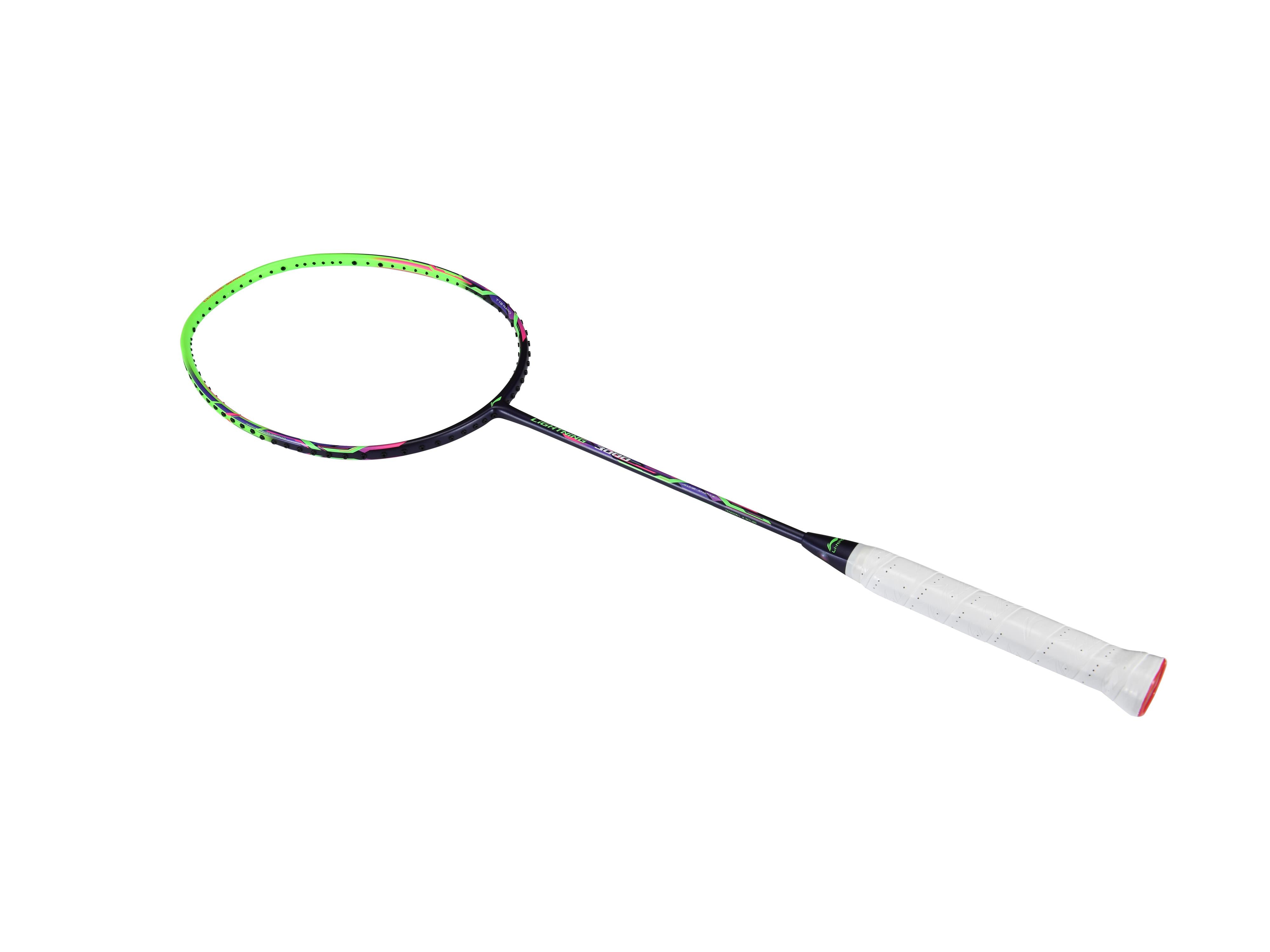 Badmintonschläger Lightning 3000 unbespannt Grün-Violett - AYPQ136-1