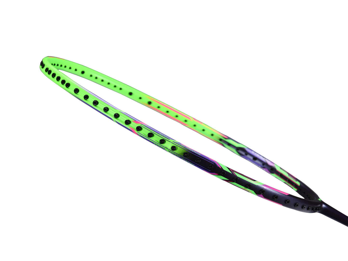 Badmintonschläger Lightning 3000 unbespannt Grün-Violett - AYPQ136-1