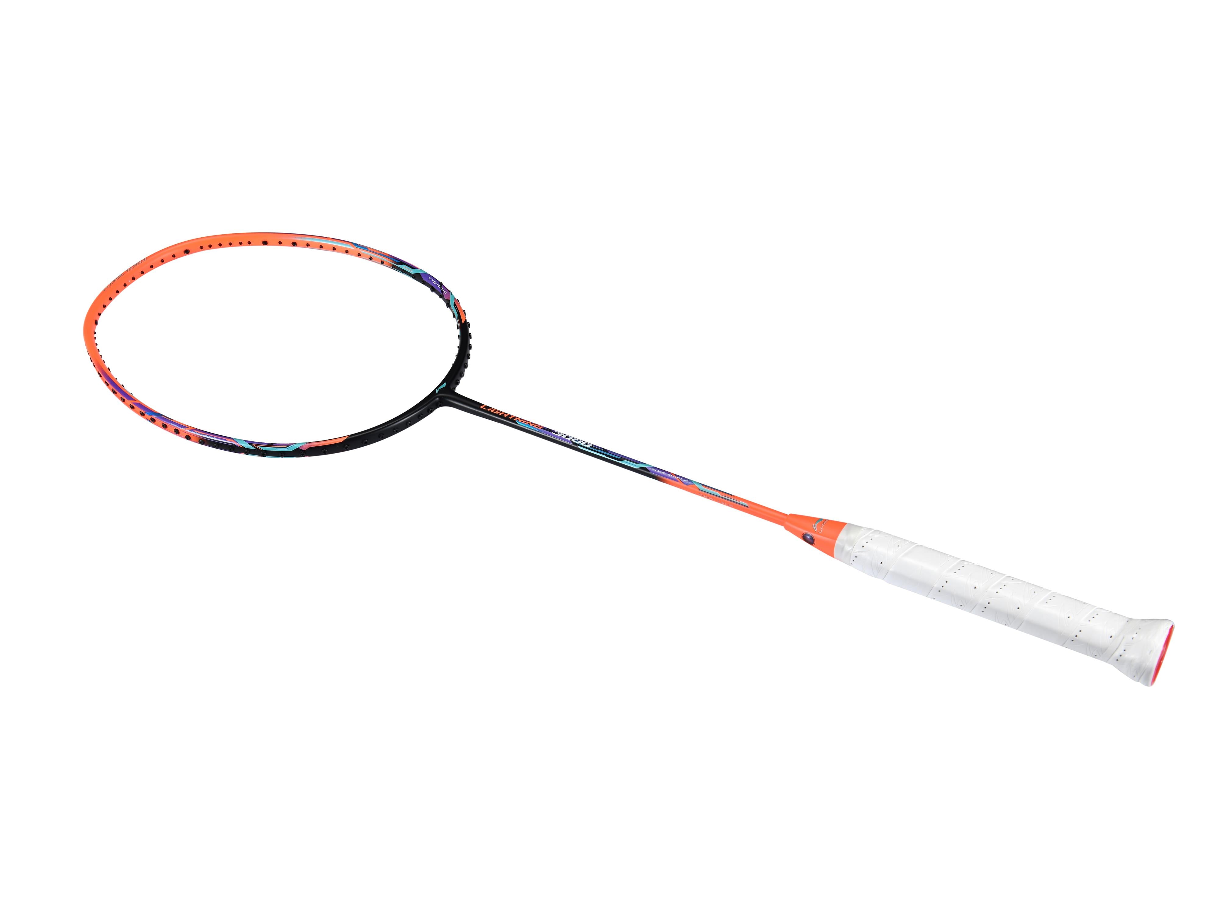 Badmintonschläger Lightning 3000 unbespannt Orange-Schwarz - AYPQ142-1