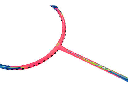 Badmintonschläger WindStorm 72 S unbespannt Blau-Pink - AYPT427-6
