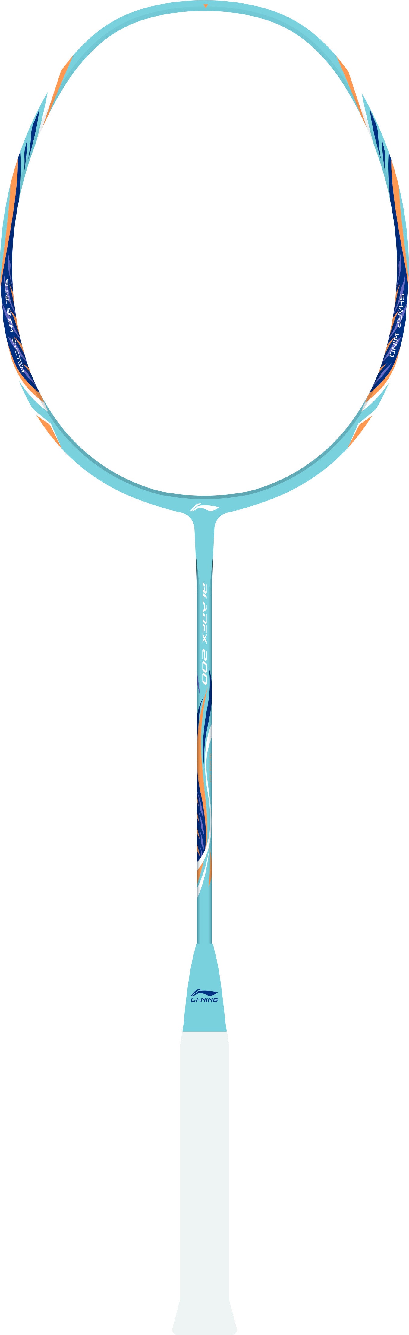 Badmintonracket BladeX 100 (4U) black/blue strung - AYPV041-40