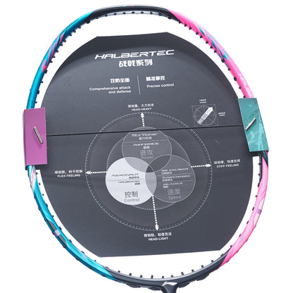 Li-Ning Badmintonracket HalberTec 8000 (4U) Green/Pink - unstrung  - AYPT369-46
