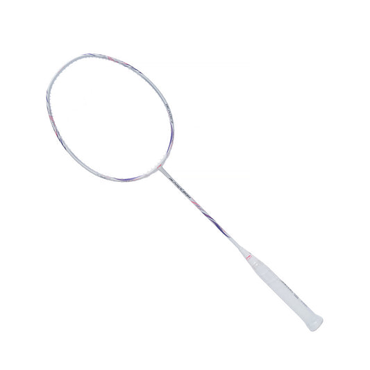 Badmintonschläger BladeX 600 (5U) White - Lilac unbespannt  - AYPV015-5