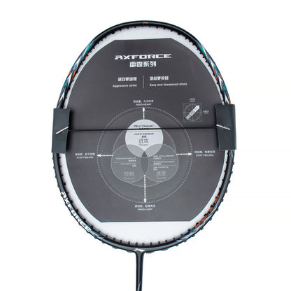 Badmintonschläger AXFORCE 70 (5U) Black/Silver - unbespannt - AYPT049-1/AYPT277-5